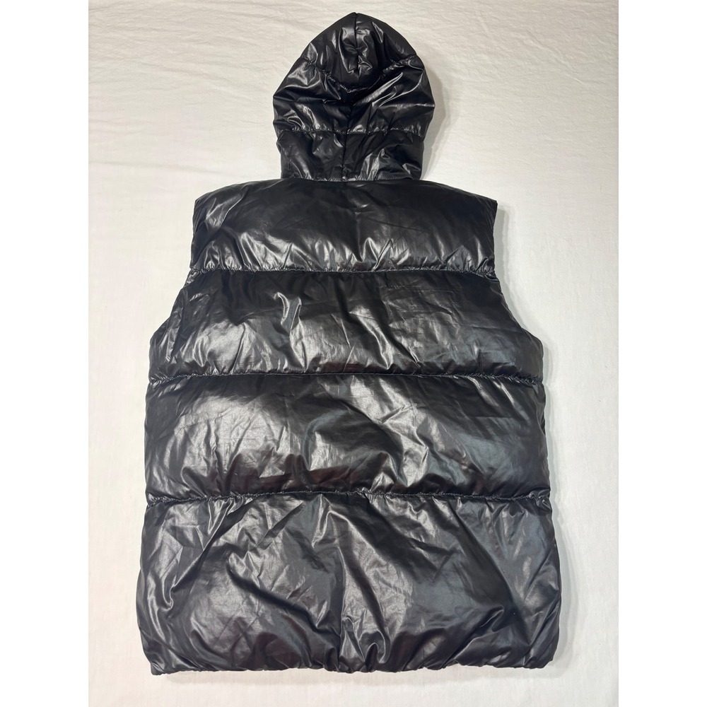 Jack & Jones Core Findus Down Waistcoat Puffer Vest Black Hooded Mens Size L - Picture 2 of 8